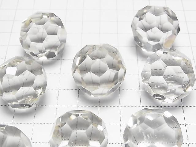 Crystal Quartz AA++ "Buckyball" Faceted Round 24mm 1pc
