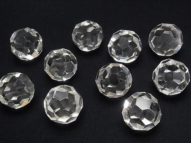 Crystal Quartz AA++ "Buckyball" Faceted Round 24mm 1pc