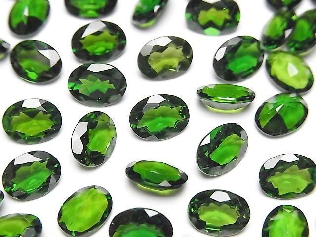 High Quality Chrome Diopside AAAA Loose stone Oval Faceted 8x6mm 1pc