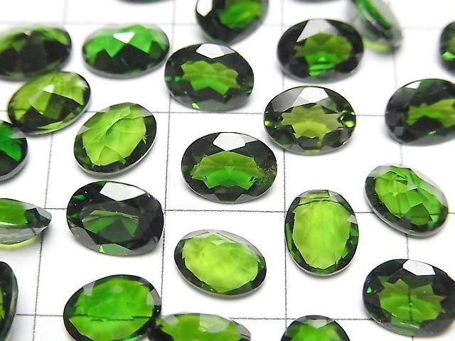 High Quality Chrome Diopside AAAA Loose stone Oval Faceted 8x6mm 1pc