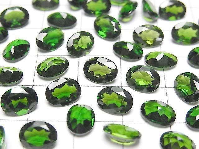 High Quality Chrome Diopside AAAA Loose stone Oval Faceted 8x6mm 1pc