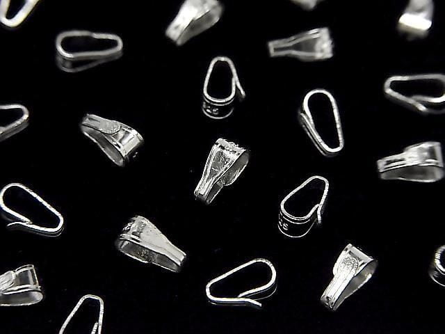 Silver925 Bail 6x2.5x3.5mm Rhodium Plated 2pcs