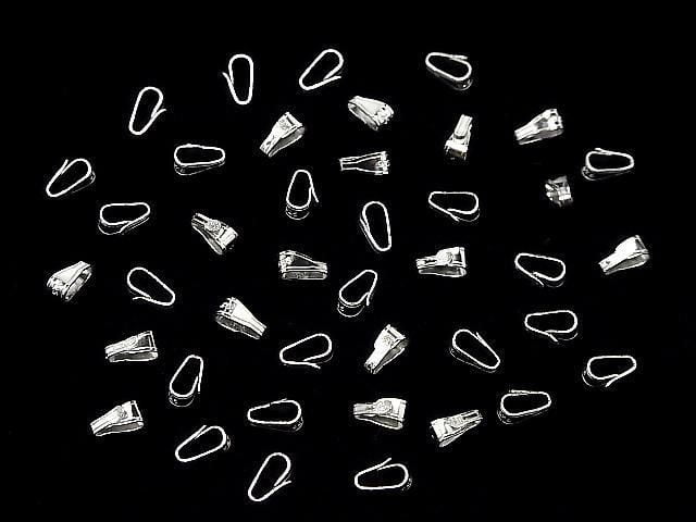 Silver925 Bail 6x2.5x3.5mm Rhodium Plated 2pcs