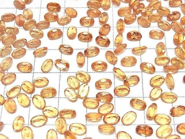 High Quality Imperial Topaz AAA- Loose Oval Faceted Stone 6x4mm 3pcs