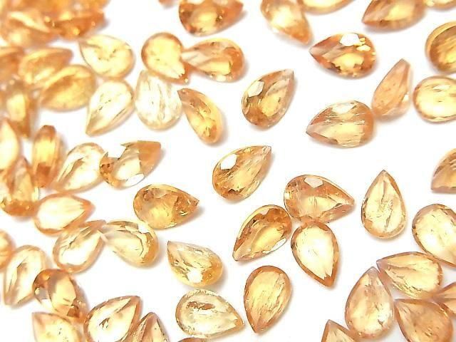 High Quality Imperial Topaz AAA- Loose Stone Pear Shape Faceted 6x4mm 3pcs