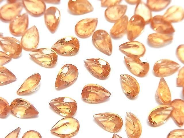 High Quality Imperial Topaz AAA- Loose Stone Pear Shape Faceted 6x4mm 3pcs