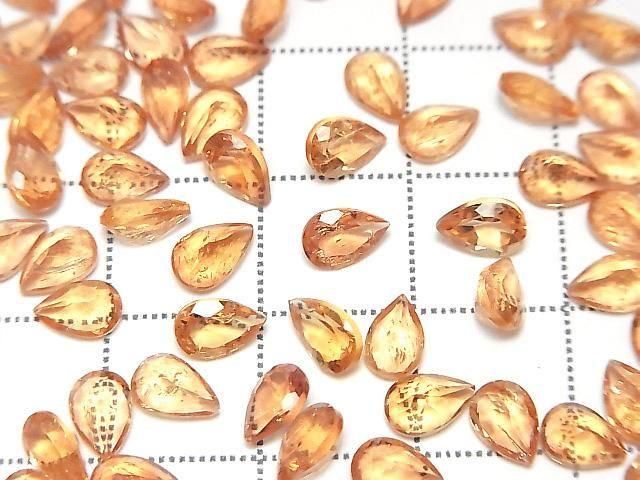 High Quality Imperial Topaz AAA- Loose Stone Pear Shape Faceted 6x4mm 3pcs