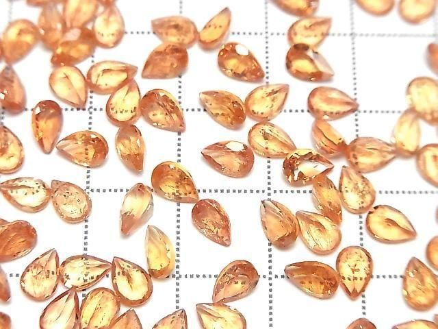 High Quality Imperial Topaz AAA- Loose Stone Pear Shape Faceted 6x4mm 3pcs