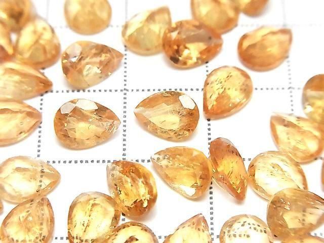 High Quality Imperial Topaz AAA- Loose Stone Pear Shape Faceted 8x6mm 2pcs