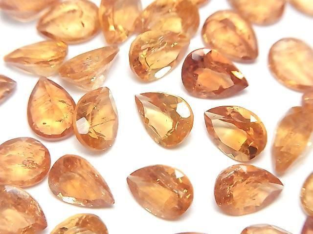 High Quality Imperial Topaz AAA- Loose Stone Pear Shape Faceted 8x6mm 2pcs