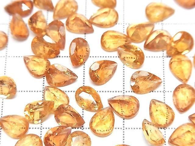 High Quality Imperial Topaz AAA- Loose Stone Pear Shape Faceted 8x6mm 2pcs