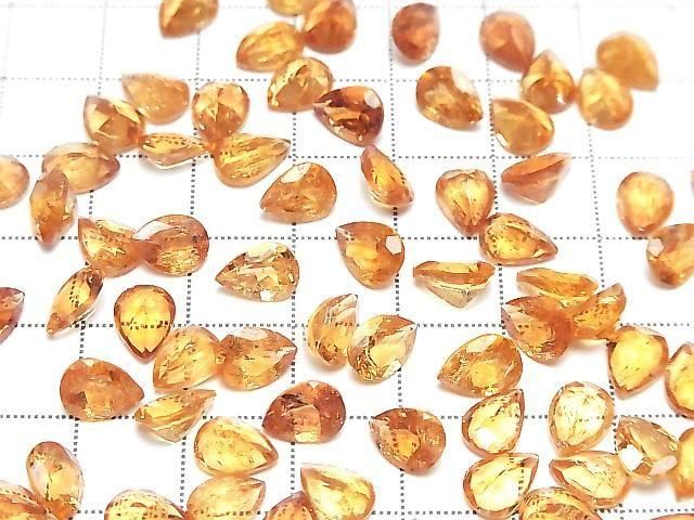 High Quality Imperial Topaz AAA- Loose Stone Pear Shape Faceted 8x6mm 2pcs
