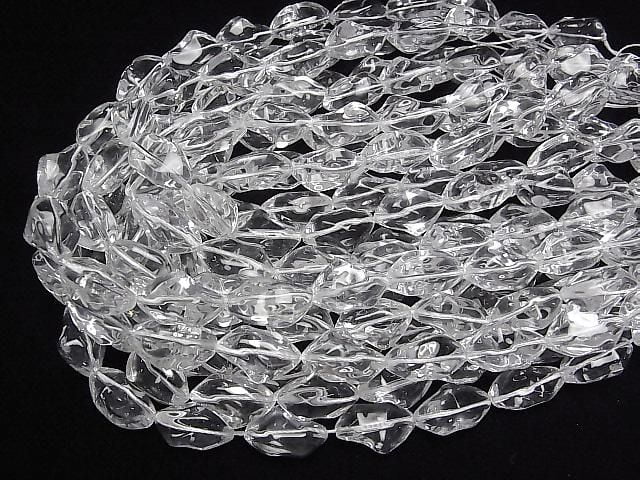 Crystal (Fused Quartz) AAA Nugget 1strand beads (approx. 14 inches/35 cm)