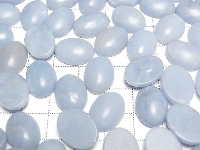 天使石橢圓形素面蛋面 16x12mm 4顆