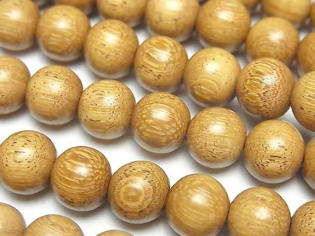 Wood Beads Semi Round 10mm 1strand beads (aprx.15inch/38cm)