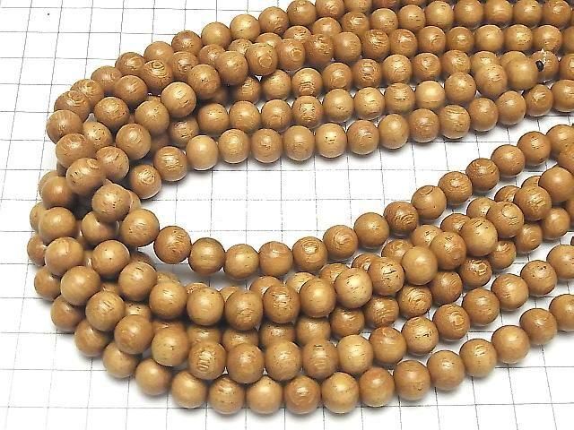 Wood Beads Semi Round 10mm 1strand beads (aprx.15inch/38cm)