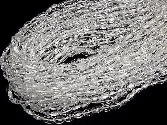 Perles de Quartz Cristal AA++ Ovale 8x6mm 1fil (environ 15inch/36cm)