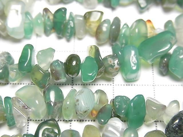 Green Onyx Chips (Small Nugget) 1strand beads (approx. 30 inches/74 cm)