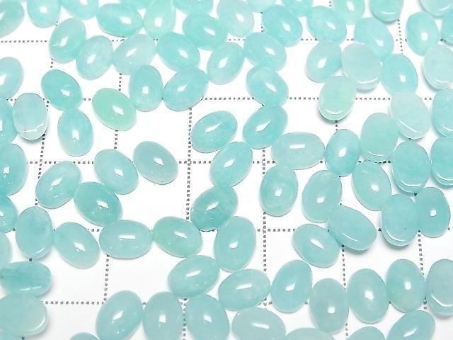 Amazonite AAA Oval Cabochon 7x5mm 5pcs