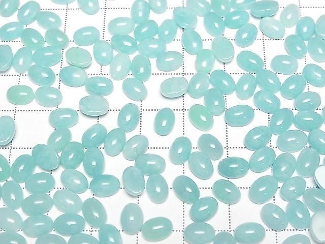 Amazonite AAA Oval Cabochon 7x5mm 5pcs