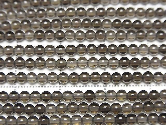 Smoky Quartz Round 2mm 1strand beads (aprx.15inch/36cm)