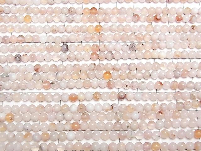 Cherry Blossom Agate Round 4mm 1strand beads (approx. 15 inches/38 cm)