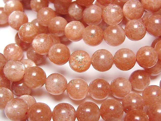 Sunstone AAA- Round 6.5mm 1strand beads (Bracelet)