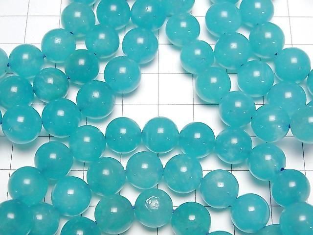 Uighur Amazonite Silica AA++ Round 10mm 1strand beads (Bracelet)