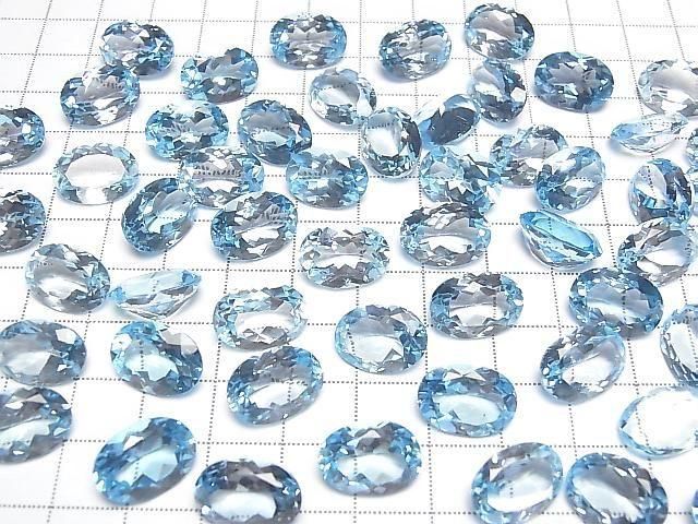 High Quality Sky Blue Topaz AAA Loose Stone Oval Faceted 14x10mm 1pc