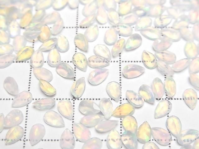 High Quality Ethiopian Opal AAA Loose Stone Pear Shape Faceted 5x3mm 10pcs