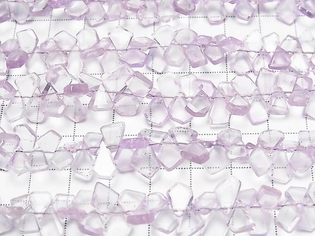 High Quality Pink Amethyst AAA- Rough Slice Faceted Half or 1strand beads (approx. 7 inches/18 cm)