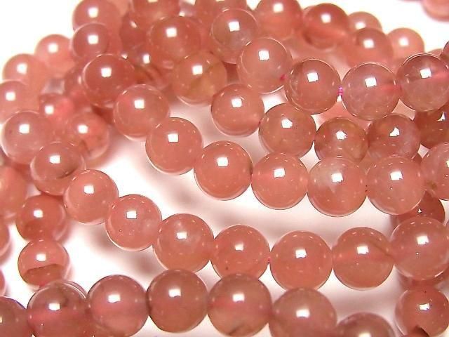High-quality Peruvian Rhodochrosite AAA- Round 6.5mm 1strand beads (Bracelet)