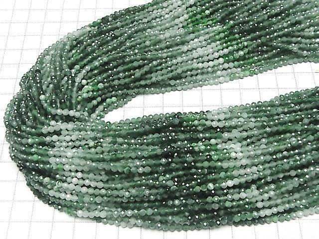 Guatemalan Jadeite AA++ Faceted Round 3mm 1strand beads (approx. 15 inches/37 cm) High Quality!