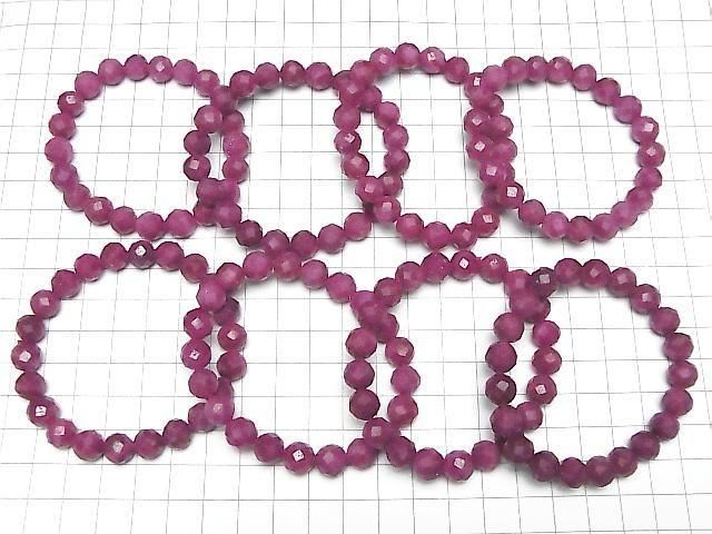 Ruby AA++ Faceted Round 9mm 1strand beads (Bracelet) High Quality!