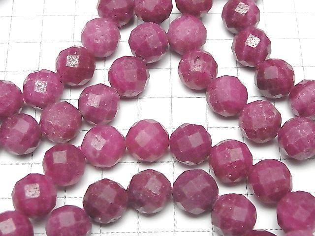 Ruby AA++ Faceted Round 12mm 1strand beads (Bracelet) High Quality!
