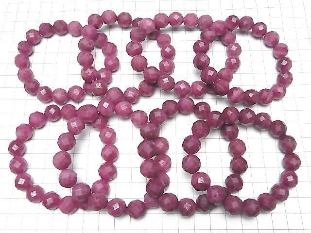 Ruby AA++ Faceted Round 12mm 1strand beads (Bracelet) High Quality!