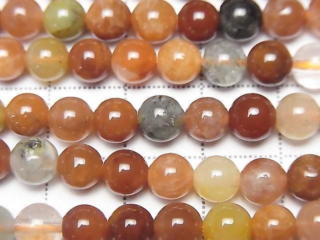 Multicolor Rutilated Quartz AAA- Round 6mm 1strand beads (aprx.15inch/36cm)
