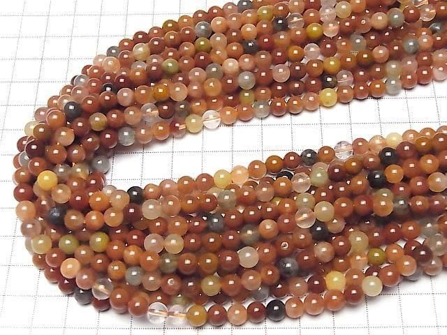 Multicolor Rutilated Quartz AAA- Round 6mm 1strand beads (aprx.15inch/36cm)