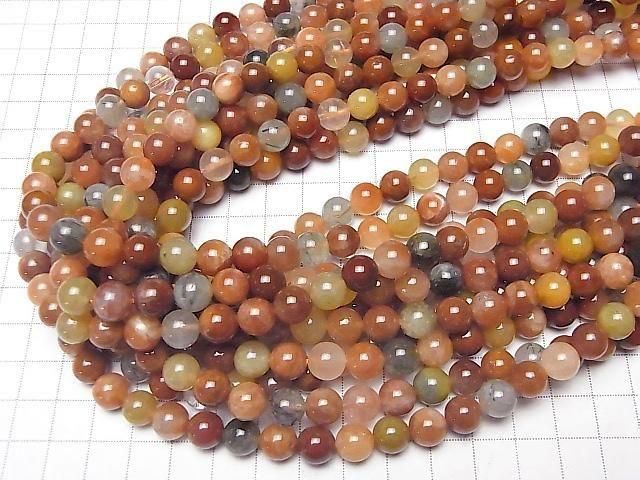 Multicolor Rutilated Quartz AAA- Round 8.5mm 1strand beads (aprx.15inch/36cm)