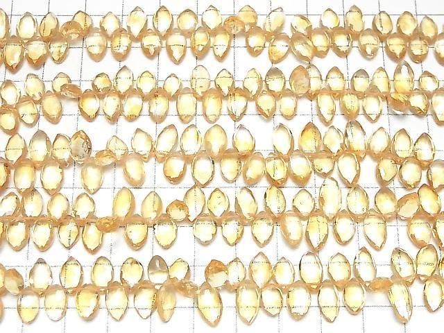 High Quality Citrine AAA Marquise Faceted Briolette half or 1strand beads (aprx.7inch/18cm)