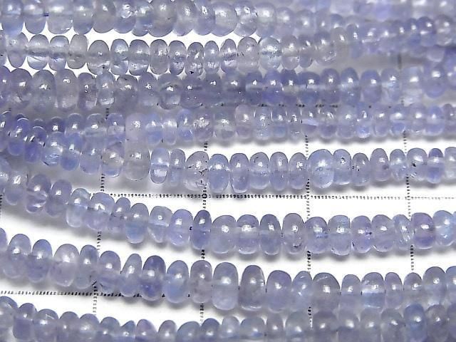 Tanzanite AA++ Rondelle half or 1strand beads (aprx.15inch/37cm)