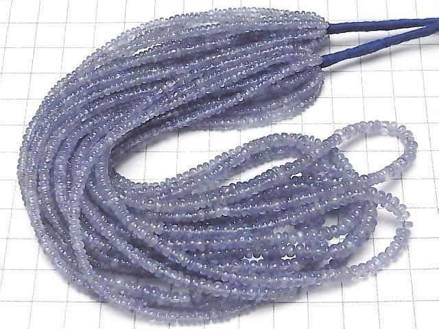 Tanzanite AA++ Rondelle half or 1strand beads (aprx.15inch/37cm)