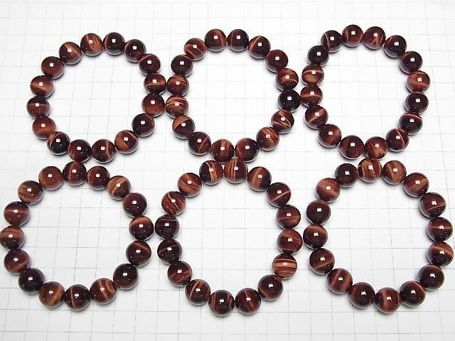 Red Tiger's Eye AAA Round 12mm 1strand beads (Bracelet)