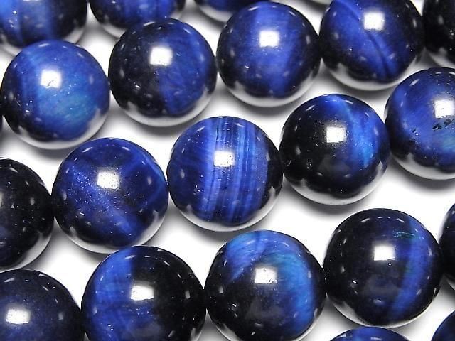 Blue Tiger's Eye AA++ Round 16mm 1/4 or 1strand beads (approx. 15 inches/36 cm)