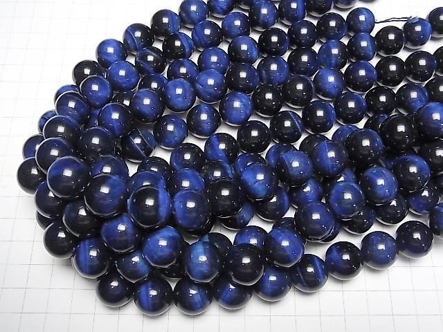 Blue Tiger's Eye AA++ Round 16mm 1/4 or 1strand beads (approx. 15 inches/36 cm)