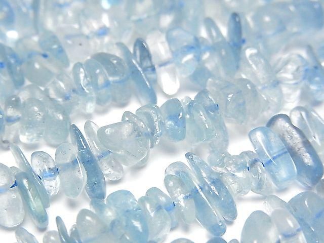 Aquamarine AA++ Chips (Small Nugget ) 1strand beads (aprx.15inch/36cm)