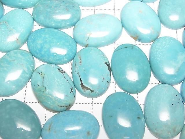 Turquoise AA++ Oval Cabochon 25x18mm 1pc