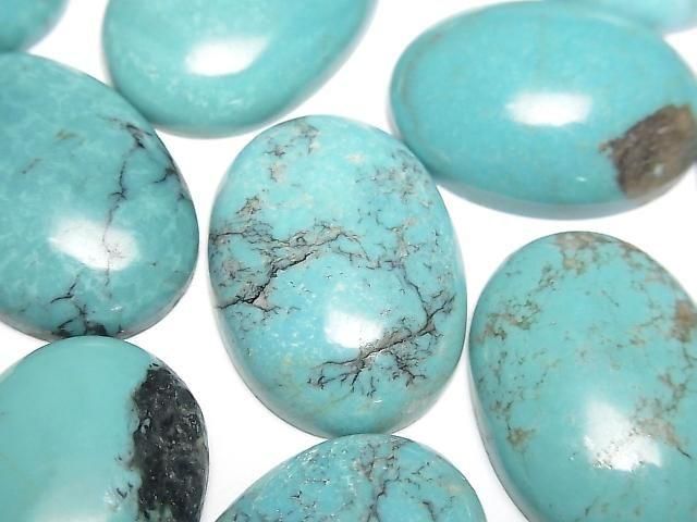 Turquoise AA++ Oval Cabochon 25x18mm 1pc