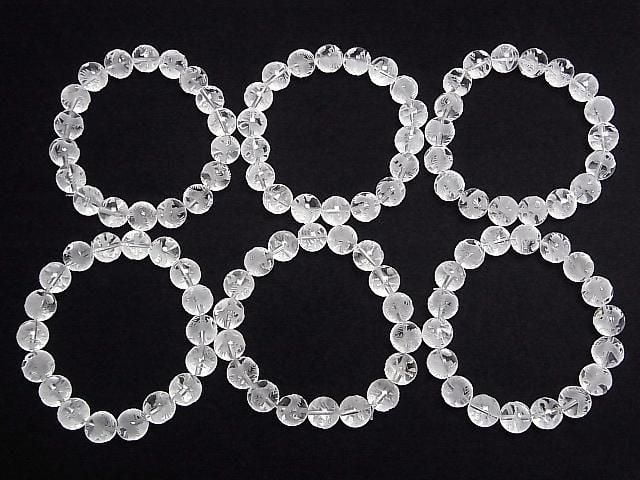 Dragon (Four Divine Beasts) Carved! Crystal AAA- Round 10mm 1/4 or 1strand beads (Bracelet)