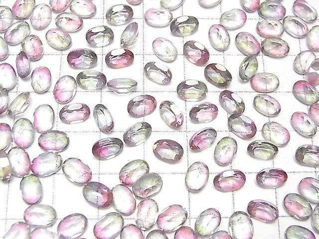 High Quality Mystic Topaz AAA Loose Stone Oval Faceted 7x5mm 5pcs